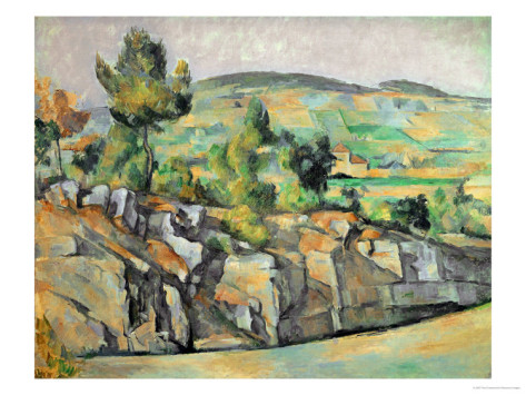 Aix En Provence, Rocky Countryside - Paul Cezanne Painting